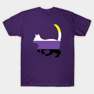 Pride Animals- Nonbinary Cat T-Shirt